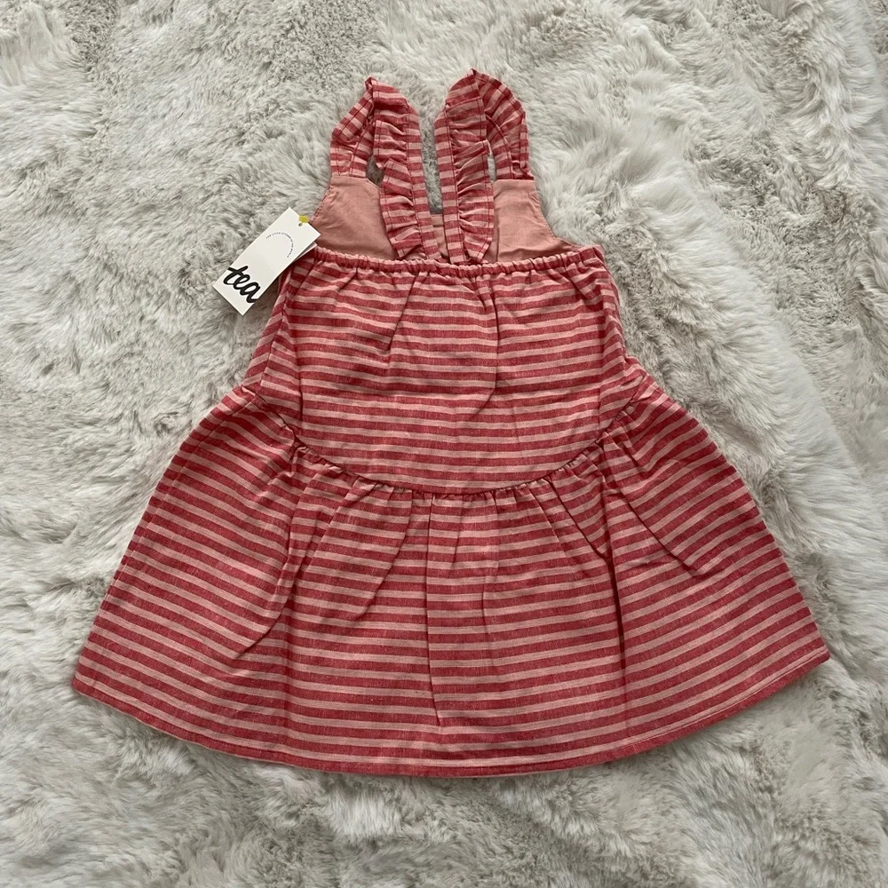 NWT Tea Collection Ruffle Back Dress - Picture 2 of 3